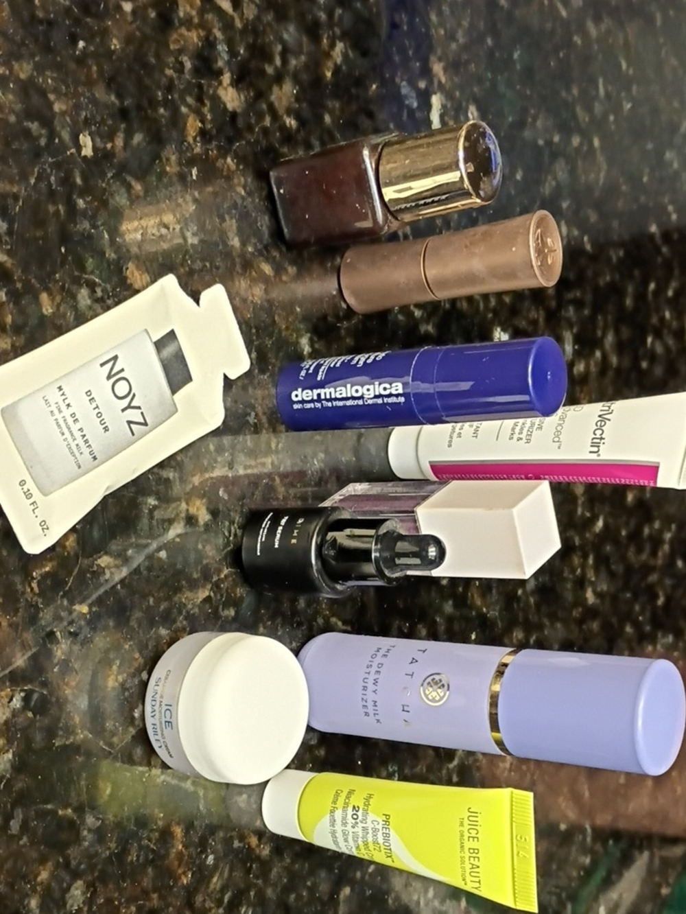 Collection Of Travel And Sample Products